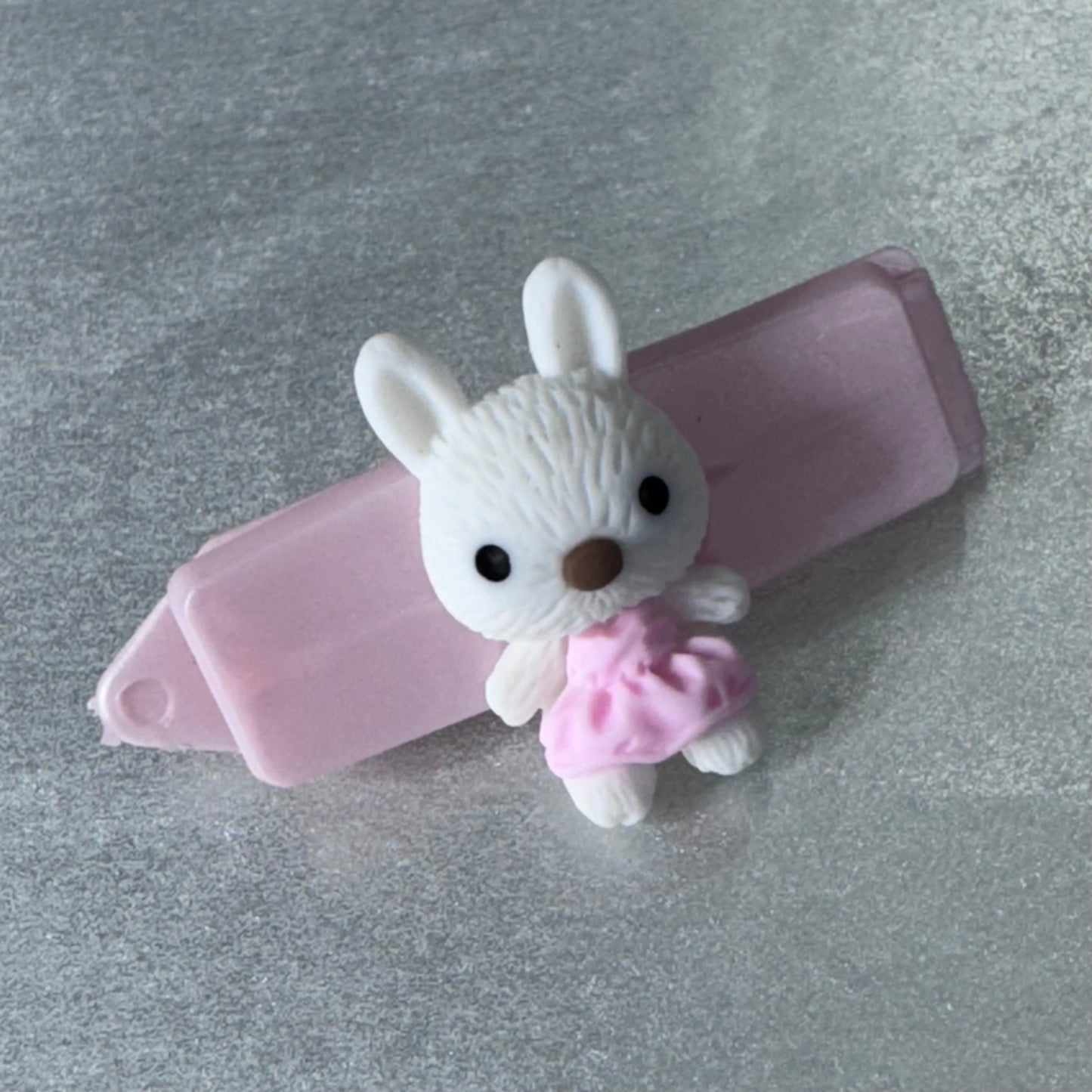 Hundespange „weißes Häschen“ (3.5 cm)