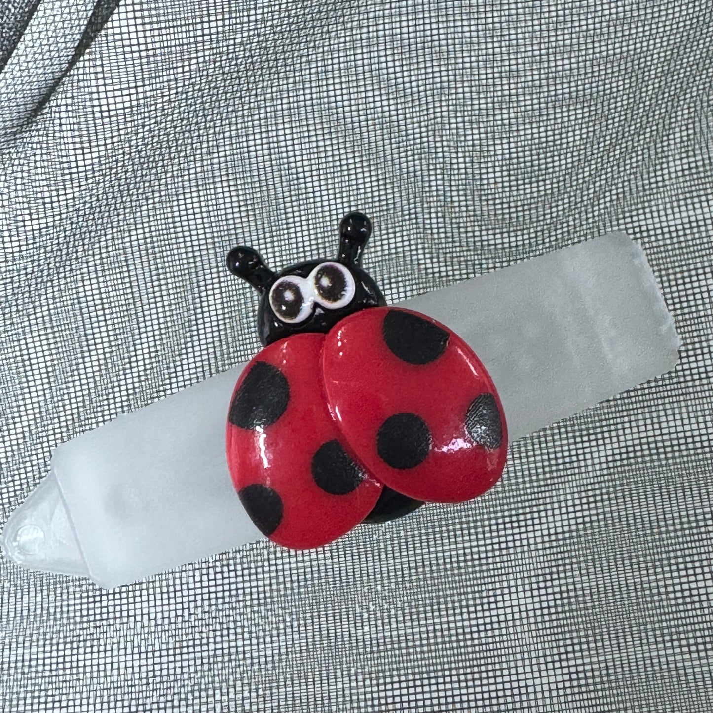 Hundespange mit Marienkäfer (4.5 cm)