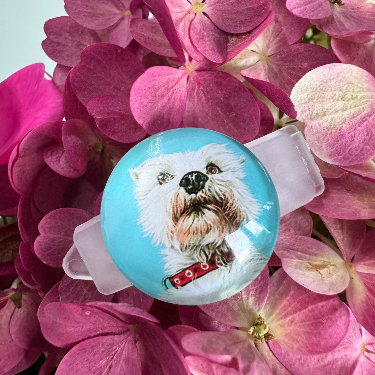 Hundespange Cabochon „Westi“