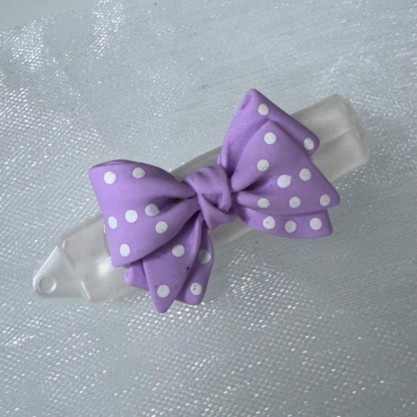 Hundespange „lila Schleife“ (4.5 cm)