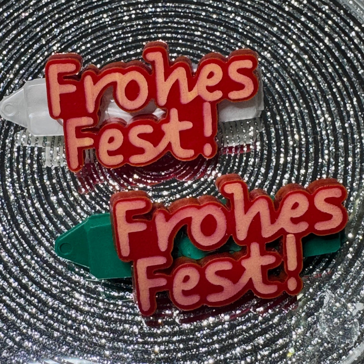 Hundespange "Frohes Fest" (4.5 cm)