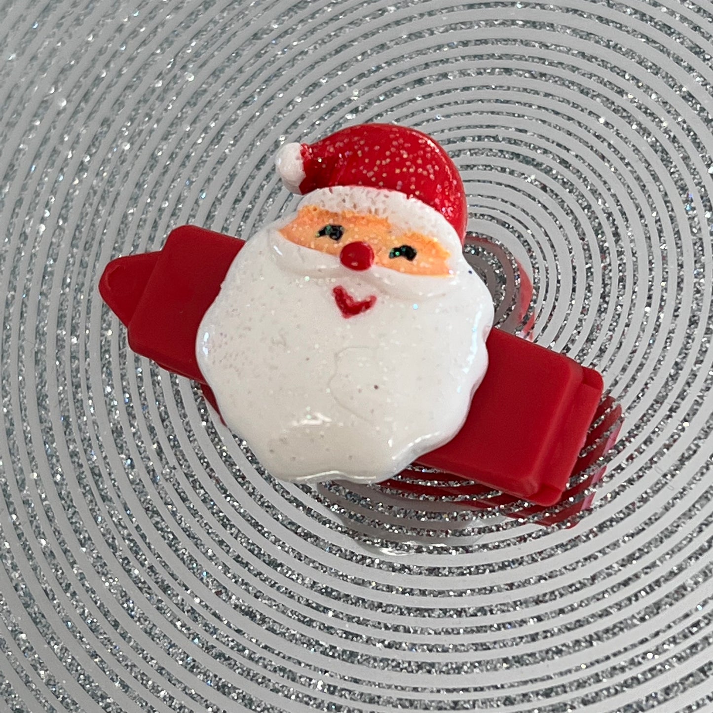 Hundespange „Weihnachtsmann“ - klein (3.5 cm)
