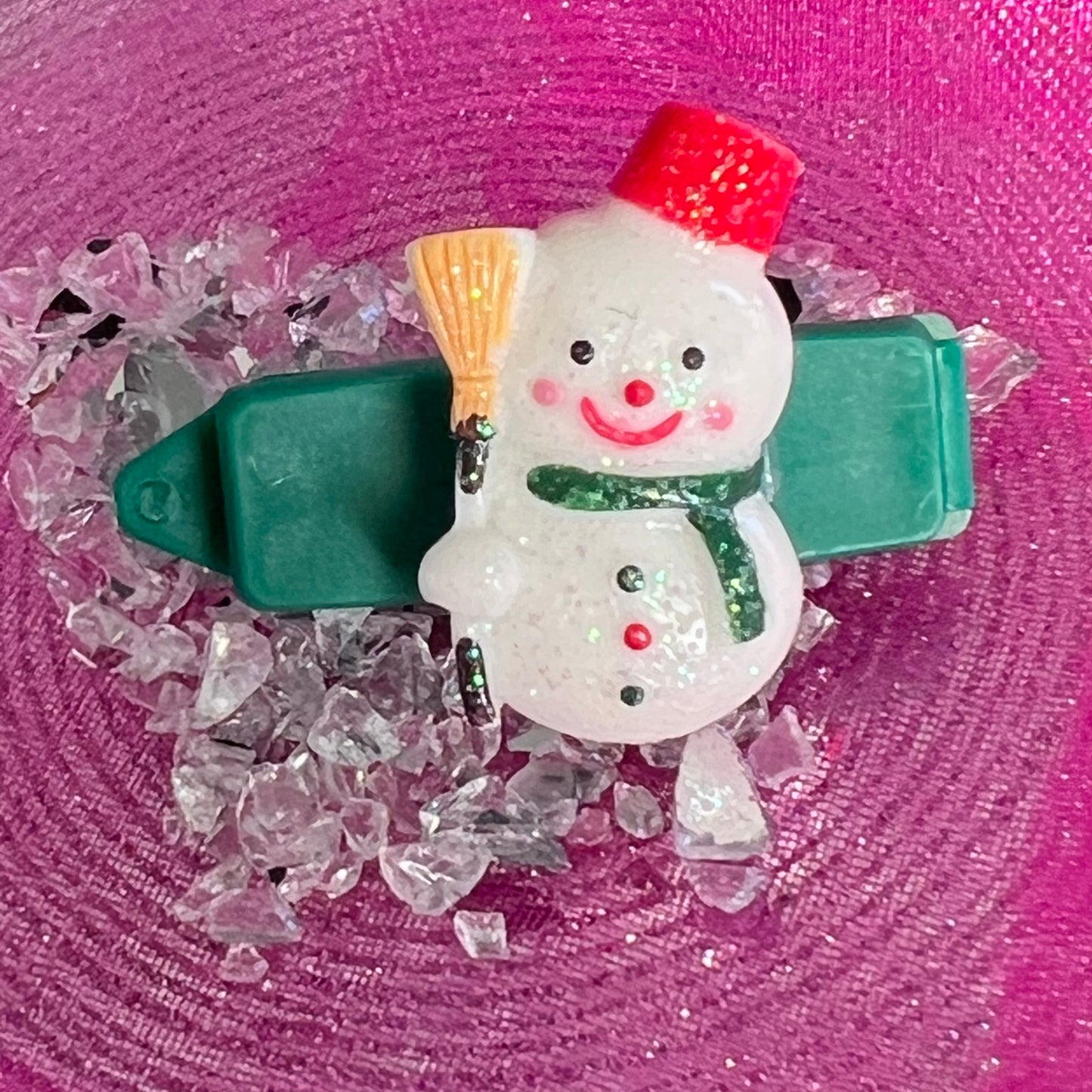 Hundespange „Schneemann“ - Besen (3.5 cm)