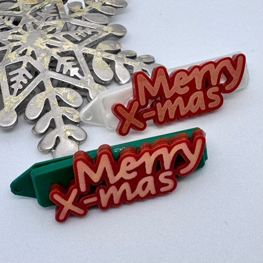 Hundespange "MerryXmas" (4.5 cm)