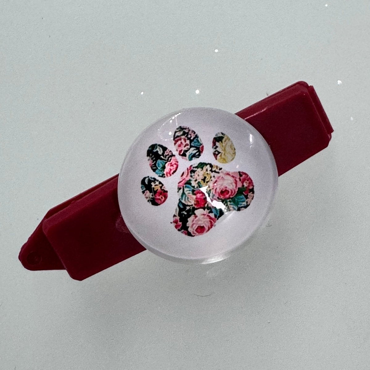 Hundespange Cabochon „Pfote“ (4.5 cm)