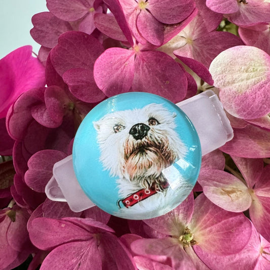 Hundespange Cabochon „Westi“