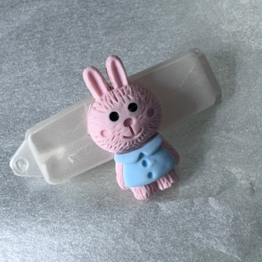 Hundespange „rosa Häschen“ (3.5 cm)