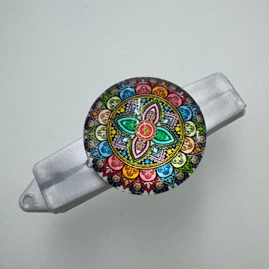 Hundespange Cabochon „Mandala“ Nr.1 (4.5 cm)