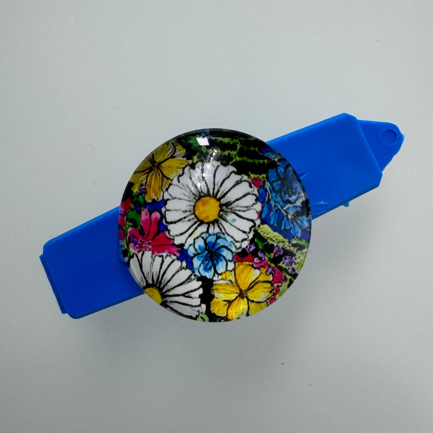 Hundespange Cabochon „Blumen“ Nr.1 (4.5 cm)