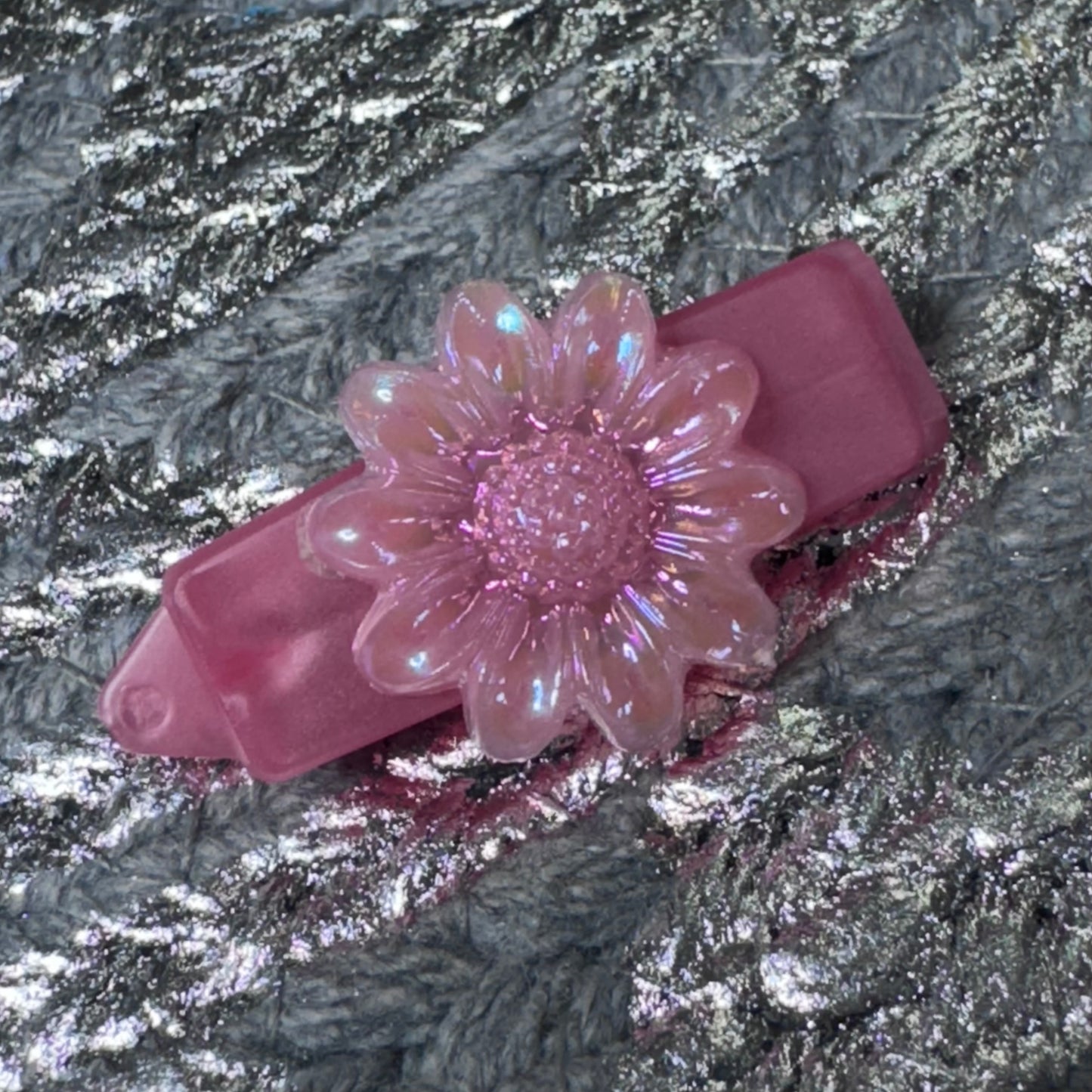 Hundespange mit Blüte (3.5 cm)