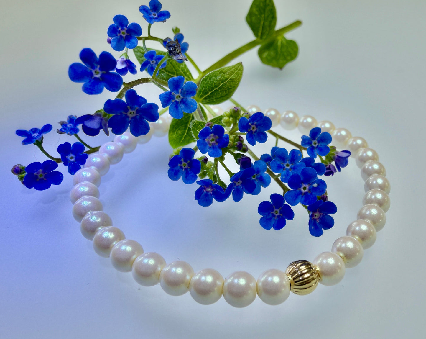 Perlenarmband "Crystal Pearlescent Cream" PRECIOSA