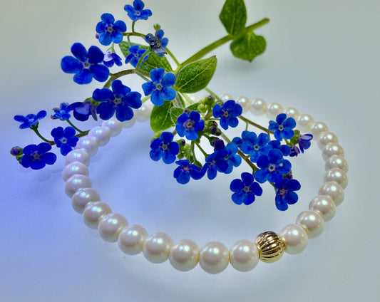 Perlenarmband "Crystal Pearlescent Cream" PRECIOSA