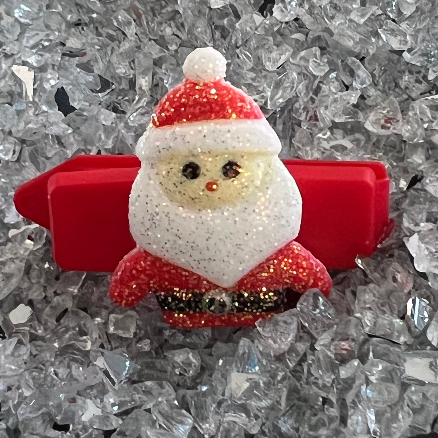 Hundespange „Nikolaus“ Glitzer (3.5 cm)